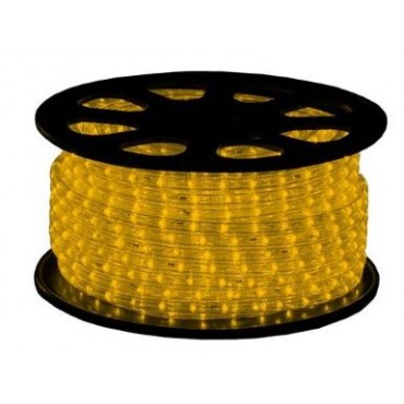 Tronix Lichtslang Led 240V Crystal Clear Geel 50M Ip44 13Mm Incl.St