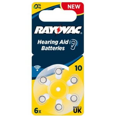 Rayovac Gehoorbatterij Extra Advanced Ac10 V10 230 Geel Hearing BLS6